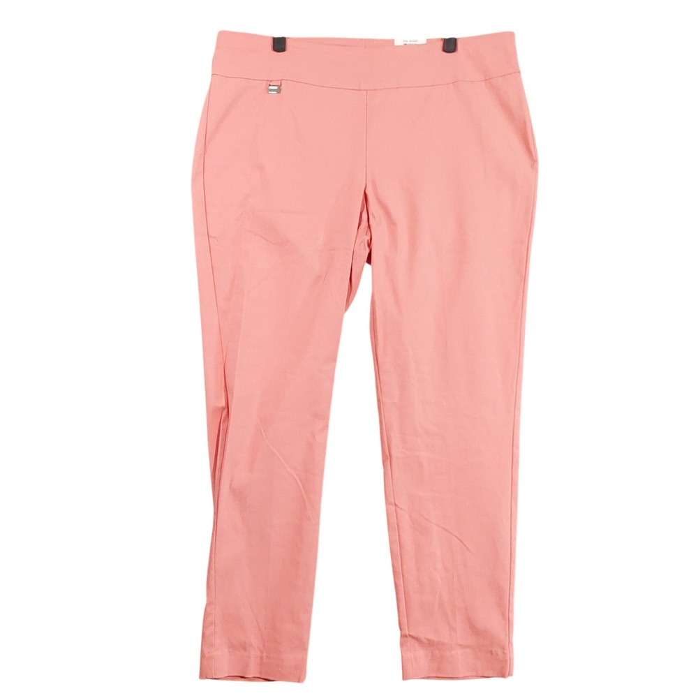 Alfani Essential Skinny Pants Women 16W Sunrise Coral Tummy Control P2947SC644